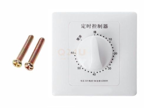 Inbouw-timer analoge schakelaar, 230 volt - 60 min max