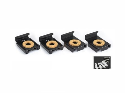 Spiegelklemset zwaar model - zwart