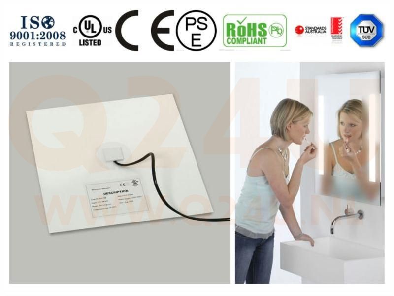 Badkamer spiegelverwarming Rechthoek 1760 x 550 mm 230 volt