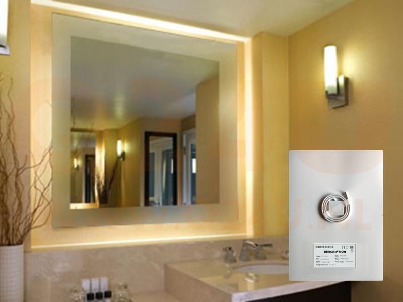 Badkamer spiegelverwarming Rechthoek 400 × 1000 mm, 40 x 100 cm 230 volt